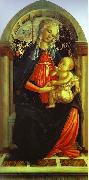Sandro Botticelli Madonna of the Rosegarden painting